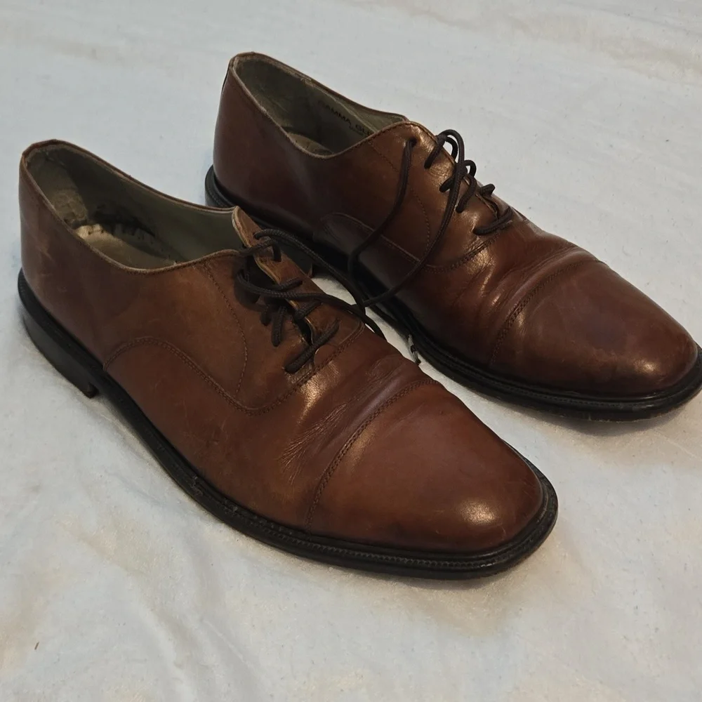 Sandro Moscoloni Brown Leather Oxfords‎ Made In Spain